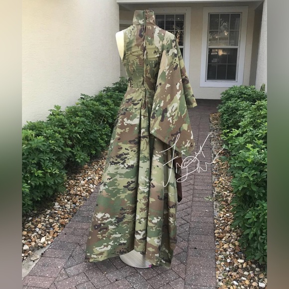 CUSTOM HANDMADE FANCY BY FRANCESCA WATSON MILITARY UNITED STATES ARMY DRESS S - Picture 4 of 4